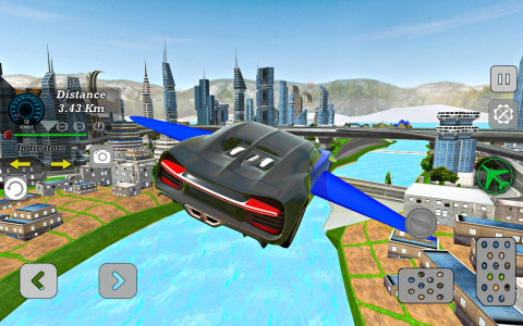 اسکرین شات برنامه Modern Flying Car Driving Sim 3