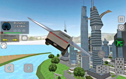 اسکرین شات برنامه Modern Flying Car Driving Sim 1