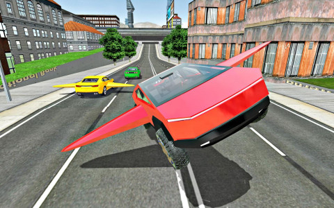 اسکرین شات برنامه Modern Flying Car Driving Sim 8