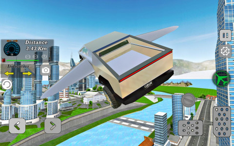 اسکرین شات برنامه Modern Flying Car Driving Sim 5
