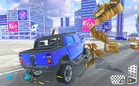 اسکرین شات برنامه Flying Car Crash Simulator 1