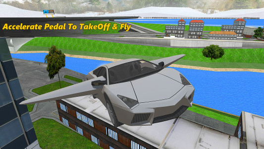 اسکرین شات برنامه Real Flying Car Simulator 2