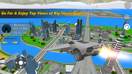 اسکرین شات برنامه Real Flying Car Simulator 4