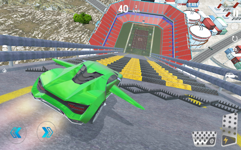اسکرین شات برنامه Flying Car Crash Simulator 4