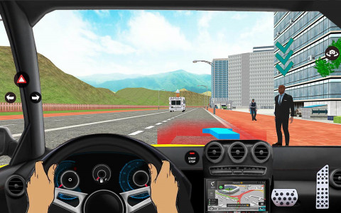 اسکرین شات بازی Sleepy Taxi - Car Driving Game 5