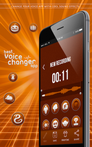 اسکرین شات برنامه Voice Changer App 1