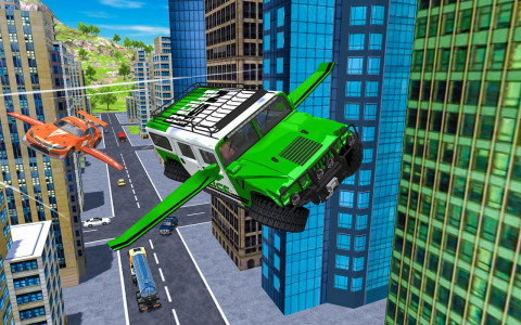اسکرین شات بازی Flying Car Extreme Simulator 7