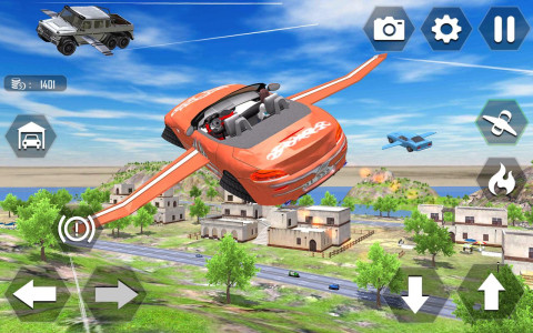 اسکرین شات بازی Flying Car Extreme Simulator 2