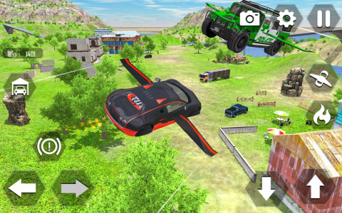 اسکرین شات بازی Flying Car Extreme Simulator 4