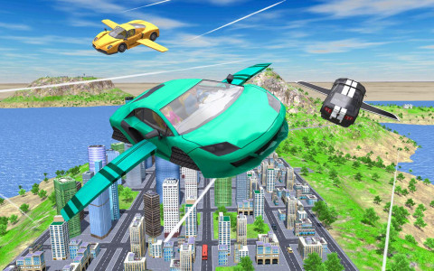 اسکرین شات بازی Flying Car Extreme Simulator 5