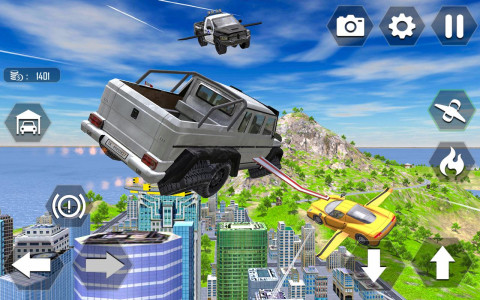 اسکرین شات بازی Flying Car Extreme Simulator 8