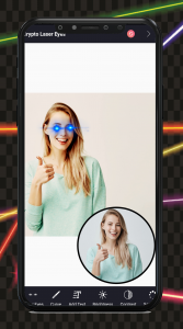 اسکرین شات برنامه Add Laser Eyes - Photo Editor 2