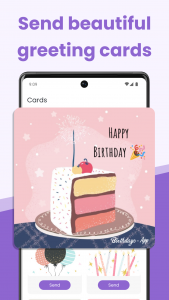 اسکرین شات 5 برنامه Birthday Calendar & Reminder