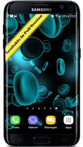 اسکرین شات برنامه Blood Cells Particles 3D Parallax Live Wallpaper 5