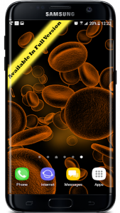 اسکرین شات برنامه Blood Cells Particles 3D Parallax Live Wallpaper 3