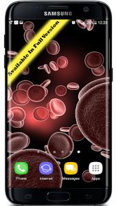 اسکرین شات برنامه Blood Cells Particles 3D Parallax Live Wallpaper 7