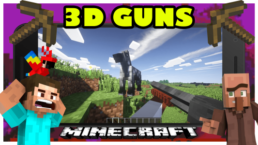 اسکرین شات برنامه 3D Gun Mod Minecraft Simulator 1