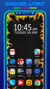 اسکرین شات 5 برنامه Border Light - LED Wallpaper