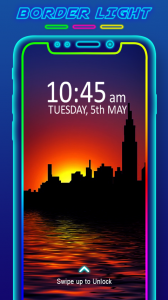 اسکرین شات برنامه Border Light - LED Color Live  1