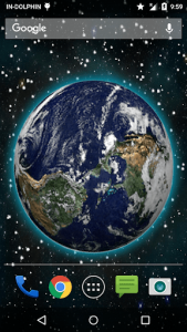 اسکرین شات برنامه 3D Moving Earth Live Wallpaper 3