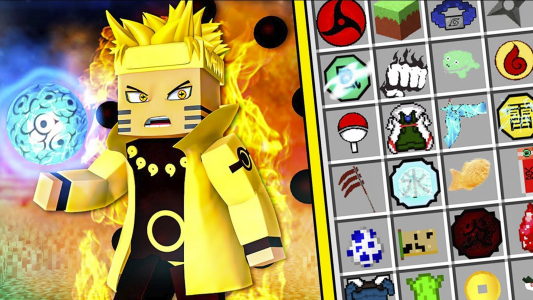 اسکرین شات برنامه Anime Naruto Mod for Minecraft 1