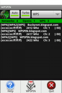 اسکرین شات برنامه WPSPIN. WPS Wireless Scanner. 1