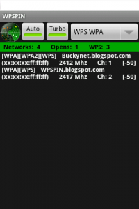 اسکرین شات برنامه WPSPIN. WPS Wireless Scanner. 3