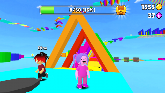 اسکرین شات 1 بازی Obby Parkour: Runner Game