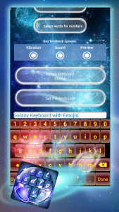 اسکرین شات برنامه Galaxy Keyboard with Emojis 5