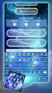 اسکرین شات برنامه Galaxy Keyboard with Emojis 2