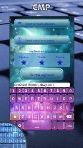 اسکرین شات برنامه Keyboard Themes Galaxy 2017 5