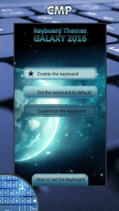 اسکرین شات برنامه Keyboard Themes Galaxy 2017 1