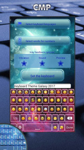 اسکرین شات برنامه Keyboard Themes Galaxy 2017 3