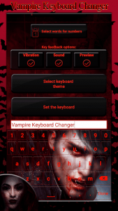 اسکرین شات برنامه Vampire Keyboard Changer 1