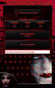 اسکرین شات برنامه Vampire Keyboard Changer 6