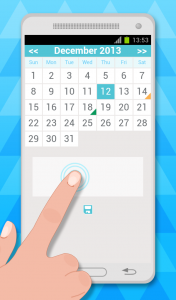 اسکرین شات برنامه monthly calendar app 1