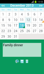 اسکرین شات برنامه monthly calendar app 3