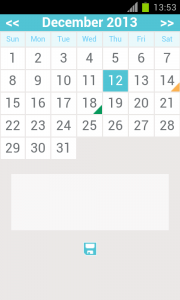 اسکرین شات برنامه monthly calendar app 1