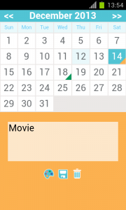 اسکرین شات برنامه monthly calendar app 4