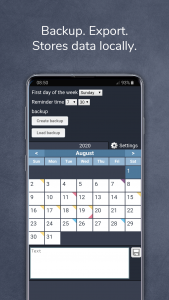 اسکرین شات برنامه Calendar with Colors 2