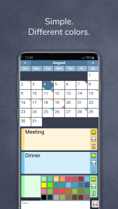 اسکرین شات برنامه Calendar with Colors 1