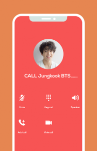 اسکرین شات برنامه BTS fake messenger - BTS fake video call 1
