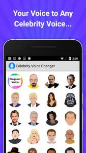 اسکرین شات برنامه Celebrity Voice Changer Lite 1