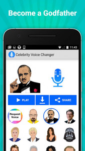 اسکرین شات برنامه Celebrity Voice Changer Lite 2