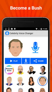 اسکرین شات برنامه Celebrity Voice Changer Lite 5