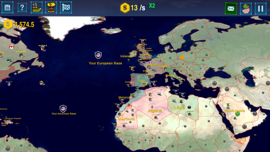 اسکرین شات بازی Countryballs: World War Simula 3