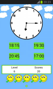اسکرین شات 4 برنامه clock game for kids