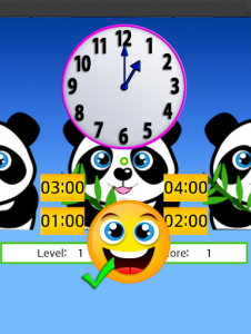 اسکرین شات برنامه clock game for kids 1