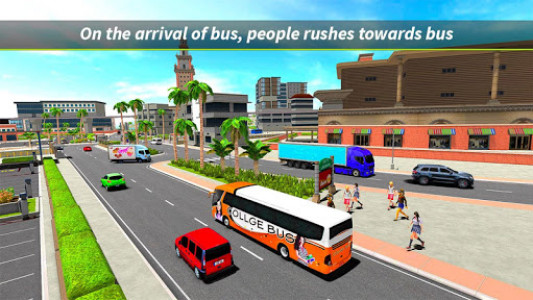 اسکرین شات بازی College Bus Simulator Dropping Game 2