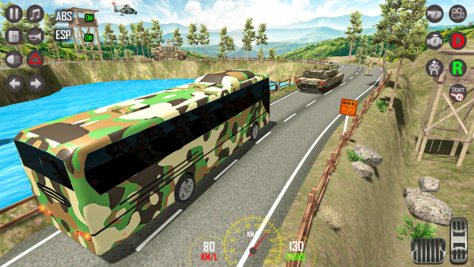 اسکرین شات بازی Army bus games military bus 2